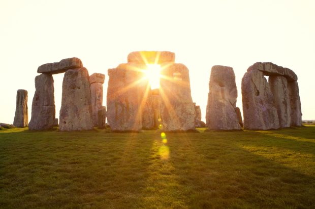 Dramatic Sunset at Stonehenge Horizontal.