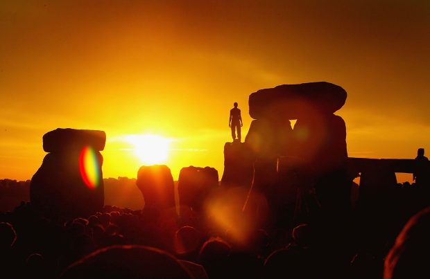 Day Of Summer Solstice Celebrated In Stonehenge.