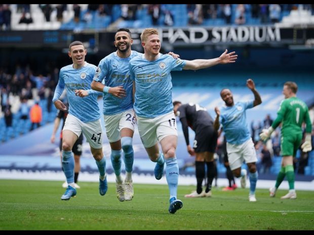 The last match Man City vs Everton 2021 Premier League.