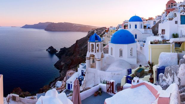 Town Oia Santorini Island Greece HD Wallpapers.