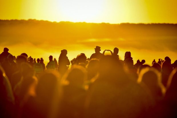 Watch sunrise on Summer Solstice.