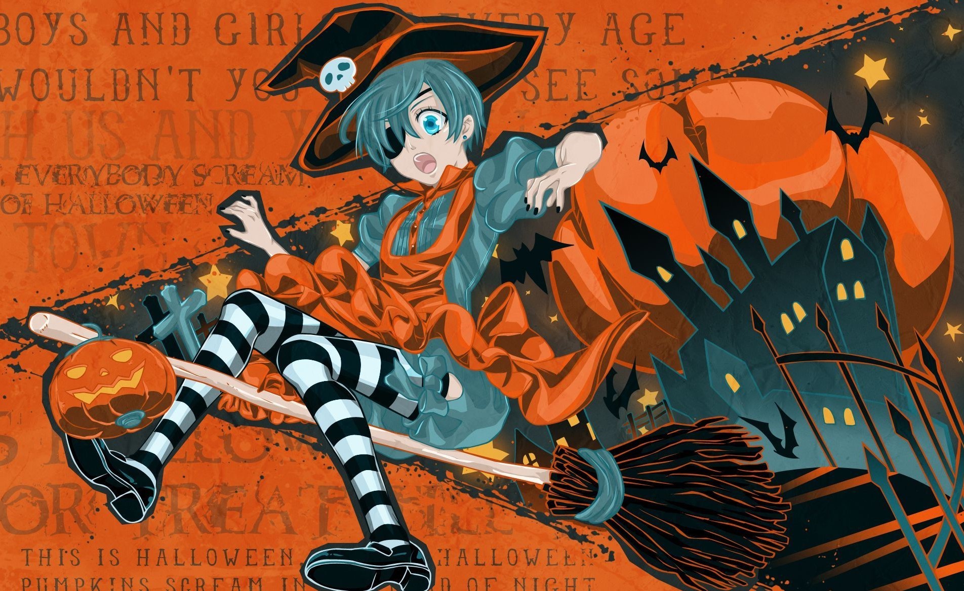 Anime Happy Halloween Wallpapers  Wallpaper Cave