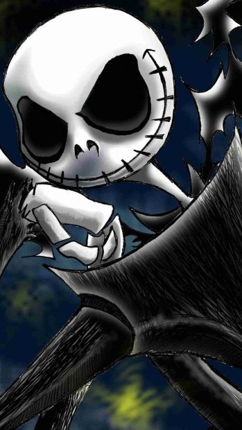 1080x1920 Nightmare Before Christmas iPhone Wallpaper for Halloween.