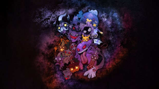 1920x1080 Creepy Dark Pokemon Halloween Wallpaper.