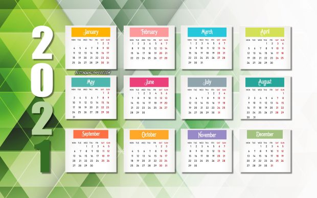 2021 Calendar Wallpapers include August.