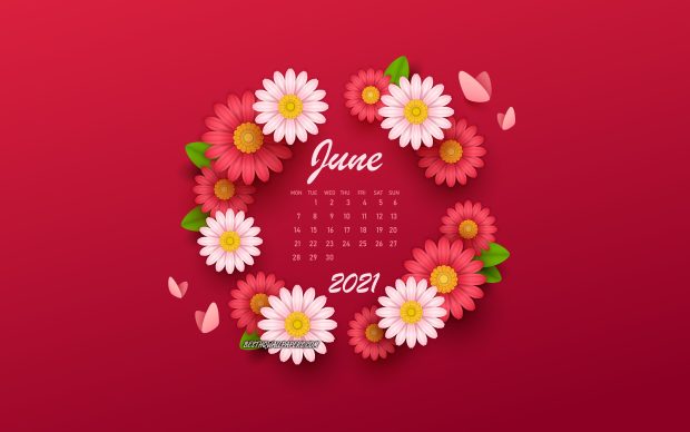 2021 June Calendar 4K Wallpaper 2.