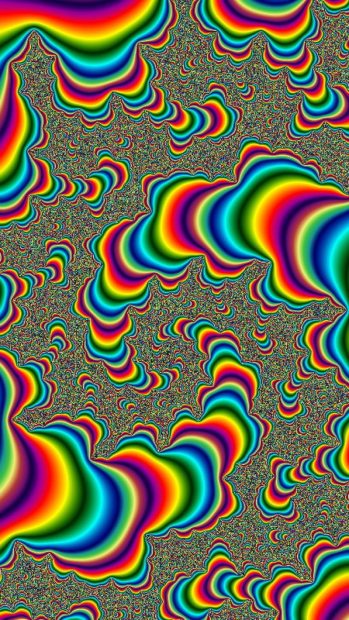 Abstract Trippy Cool Iphone Wallpaper.
