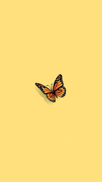 Aesthetic Butterfly Background for Mobile.