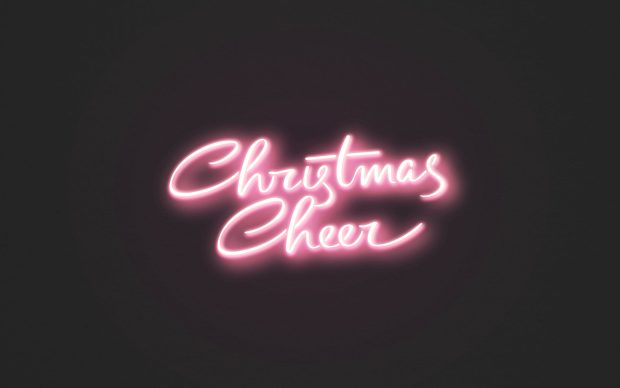 Aesthetic Christmas Cheer Wallpaper.