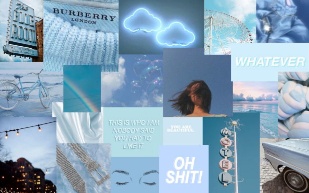 Aesthetic Light Blue Wallpaper 1920x1200.