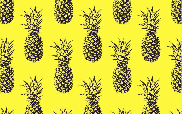Aesthetic Pineapple Wallpaper.