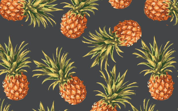 Aesthetic Pineapple Wallpaper Computer.