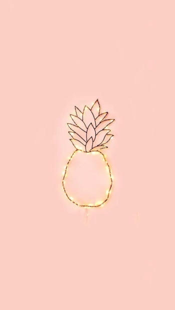 Aesthetic Pineapple Wallpaper for iPhone.