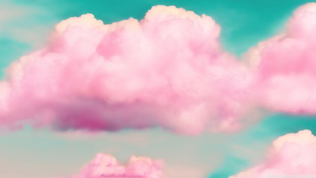 Aesthetic Pink Cloud Wallpaper.