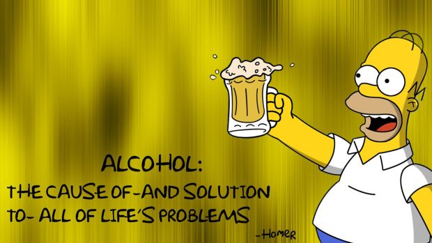 Aesthetic Simpsons Wallpaper Quote.