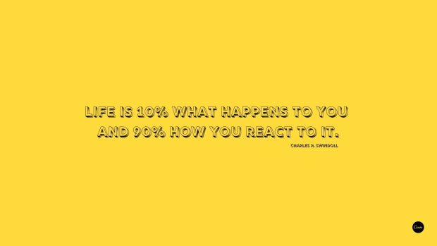 Aesthetic Yellow Wallpaper Quote.