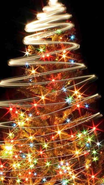 Amazing Christmas Lights iPhone Wallpaper (2).
