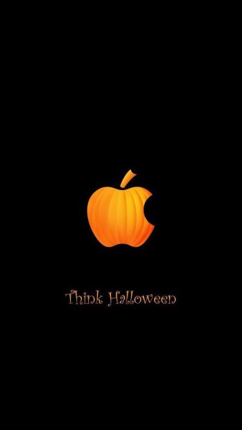 Apple Cute Halloween iPhone Backgrounds.