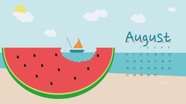 August 2021 calendar Desktop wallpapers.