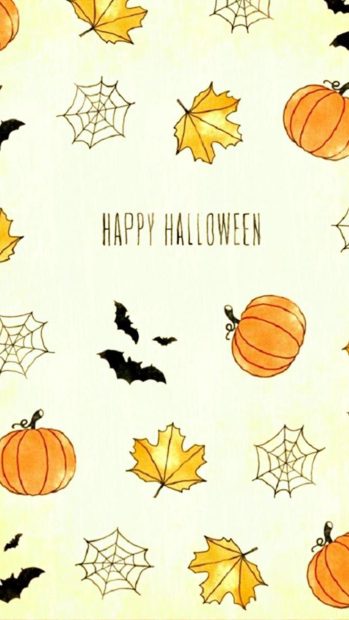 Awesome Cute Halloween iPhone Wallpaper.