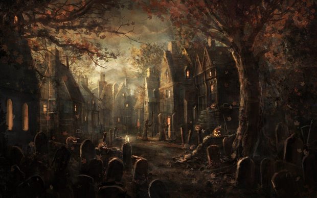 Backgrounds Graveyard Halloween.
