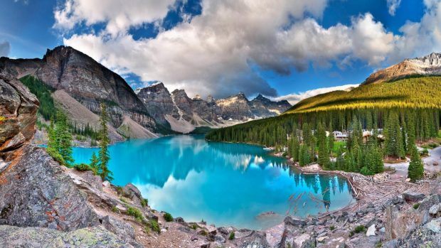 Banff National park canada emerald moraine lake wallpapers.