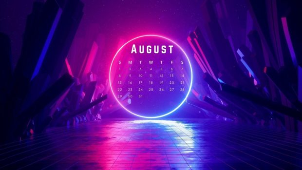 Beautiful August Calendar Wallpaper in 2021.