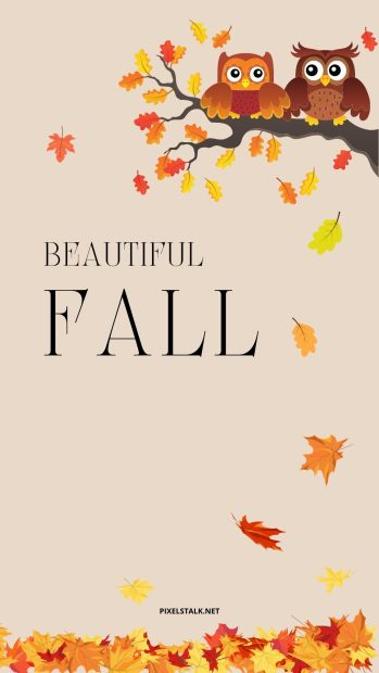 Beautiful Fall Cute Wallpaper for iPhone.