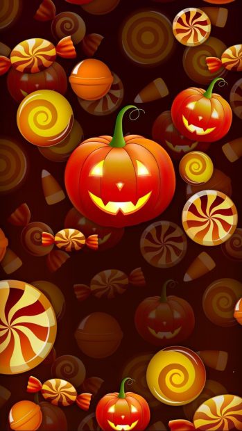 Beautiful Happy Halloween iPhone Wallpaper HD.