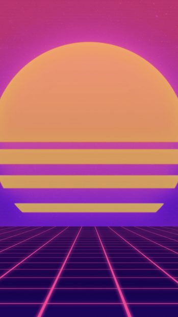 Beautiful Retro 80s Aesthetic iPhone Wallpaper HD.