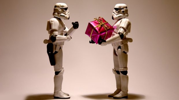 Beautiful Star Wars Christmas Wallpaper HD.