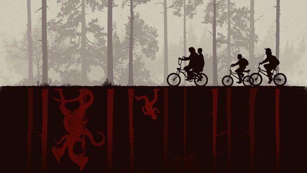 Beautiful Stranger Things Aesthetic Wallpaper HD.