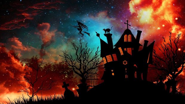 Beautiful Widescreen Halloween Wallpaper HD.