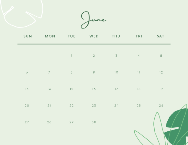 Best Printable June 2021 Calendars with Holidays.