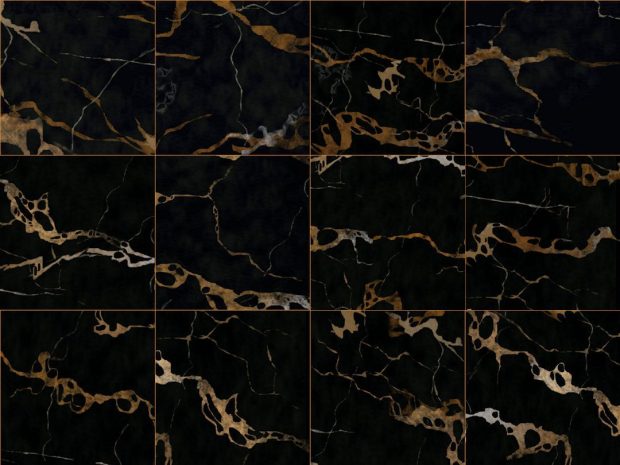 Black And Gold Marble Texture Wallpaper.