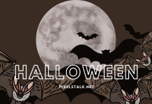 Black Halloween Desktop wallpaper.