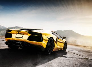 Black and Gold Car Wallpaper.