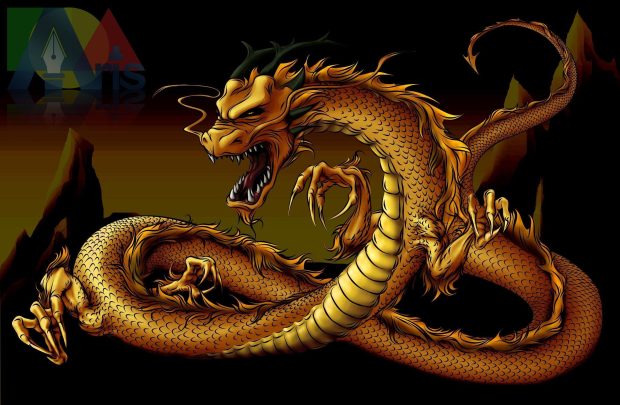 Black and Gold Dragon Wallpapers.