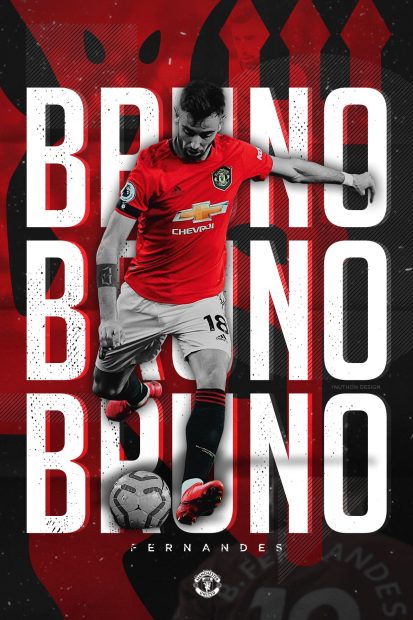 Bruno Fernandes Manchester United Mobile Image.