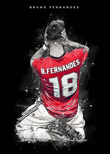 Bruno Fernandes iPhone HD Wallpaper.