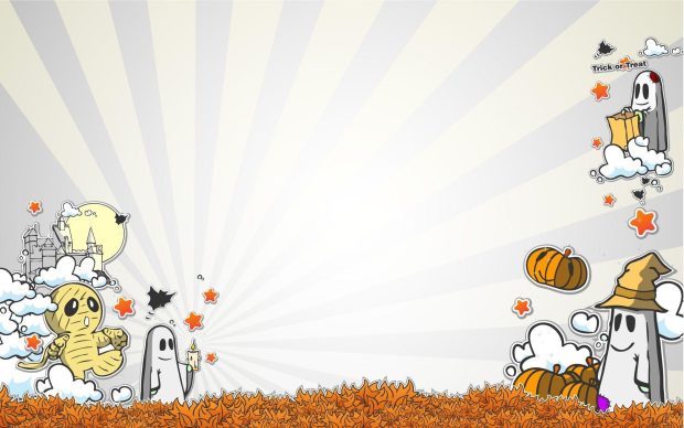 Cartoon Kids Halloween Backgrounds.