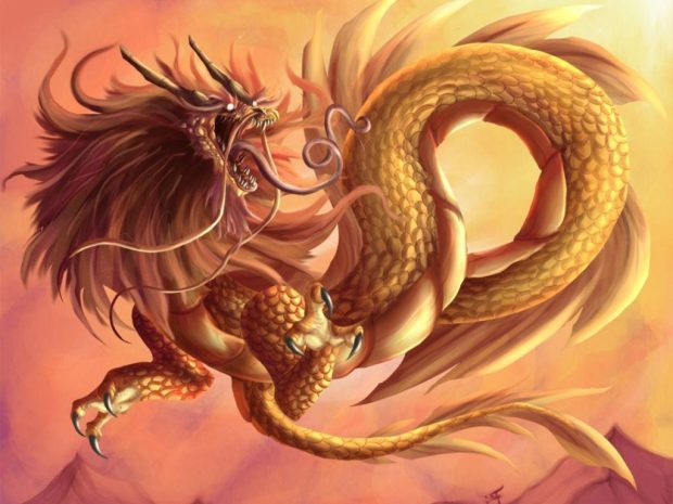 Chinese Gold Dragon Wallpapers.