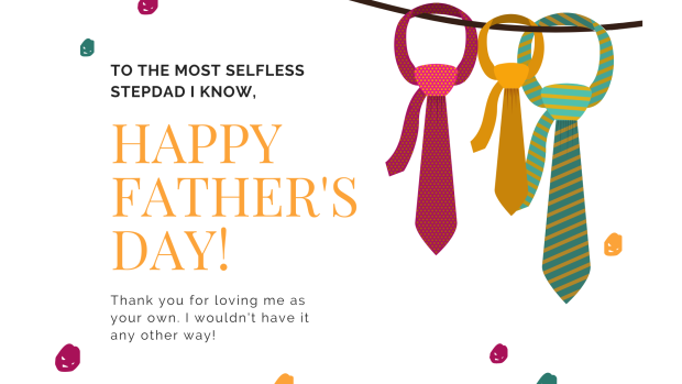Colorful Dad Fathers Day Card Quotes.