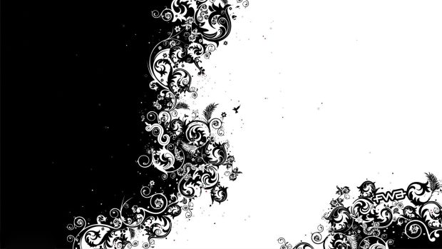 Cool Black and White Wallpaper for Desktop.