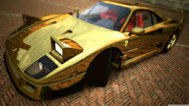 Cool Gold Cars Wallpapers 4K HD.