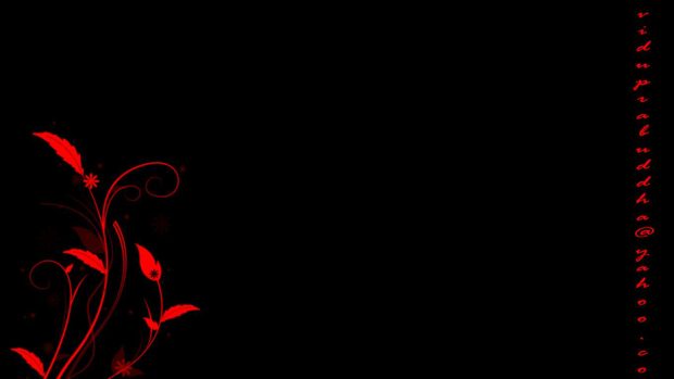 Cool Red and Black Desktop Image.