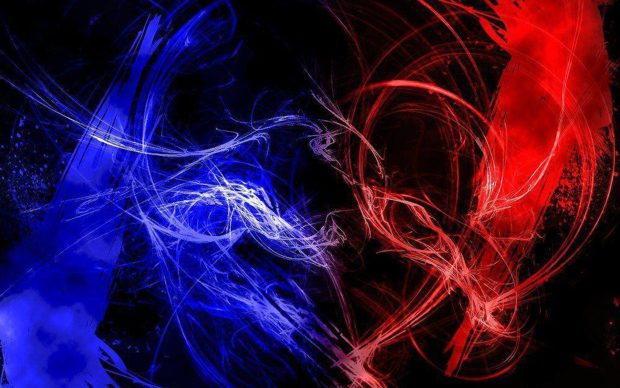 Cool Red and Blue Wallpaper Desktop.