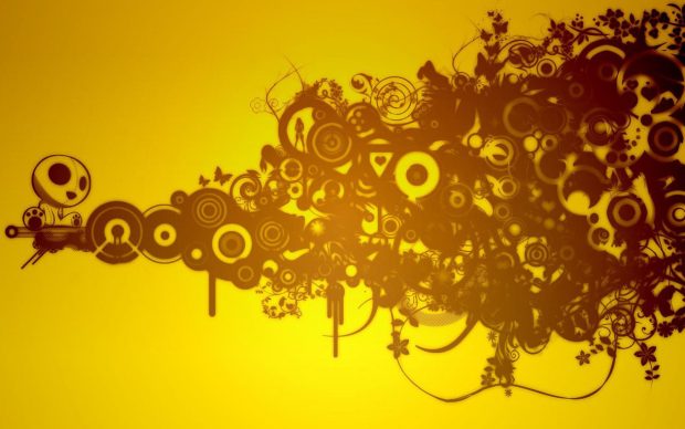 Cool Yellow Wallpaper HD Free download.