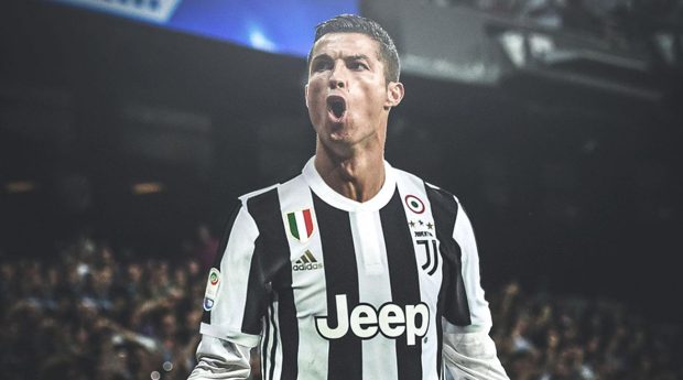 Cristiano Ronaldo Juventus Football Star Wallpaper.