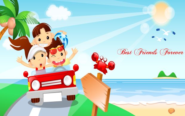 Cute BFF Wallpaper for Windows.